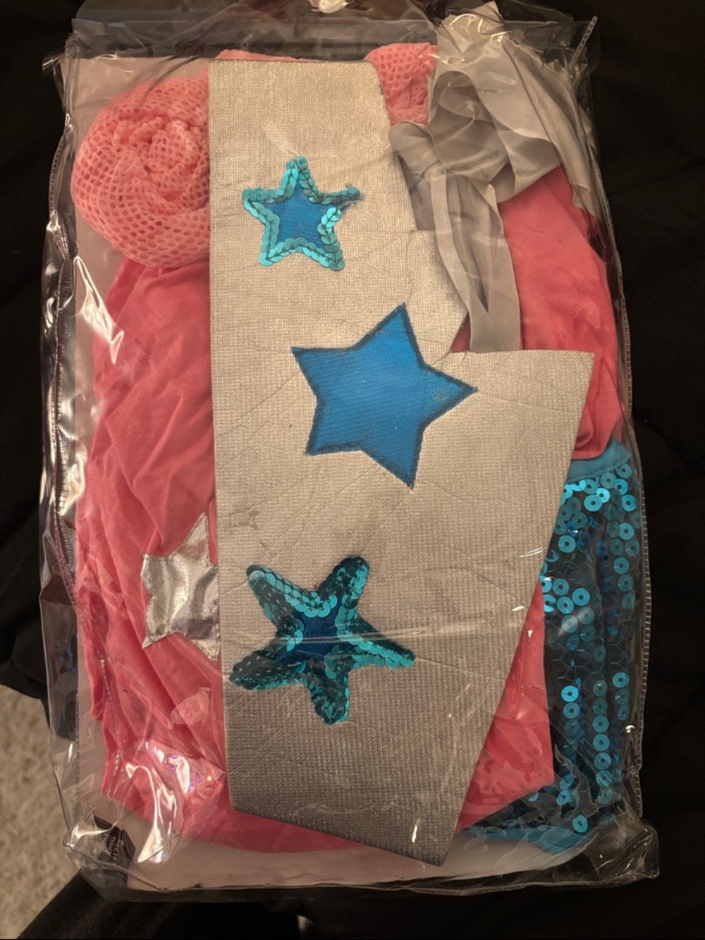 Halloween Leg Avenue Pink Rock Star Costume with Silver Star Belt - Picture 2 of 2